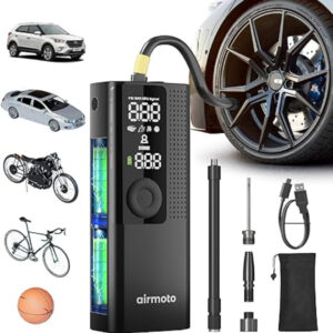 111 Portable Air Compressor Airmoto Cordless Tire Pump for Car Motorcycle Bicycle Balls
